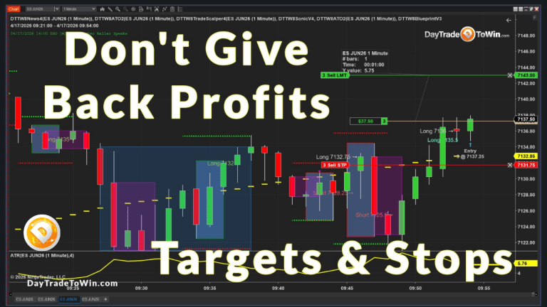Don't give back your profits use targets and stops